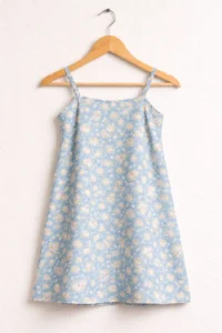 Light blue kids kurthi from best kurthi shops online in Kerala